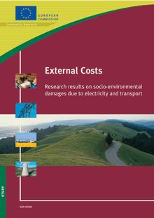 External costs. Research results on socio-environmental damages due to electricity and transport.
