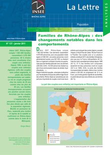 Familles de Rhône-Alpes : des changements notables dans les comportements  
