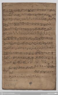 Partition complète, Trio Sonata, TWV 42:e1, E minor, Telemann, Georg Philipp