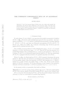 THE COHERENT COHOMOLOGY RING OF AN ALGEBRAIC GROUP