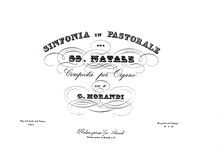 Partition complète, Sinfonia en Pastorale pel SS. Natale, Sinfonia in Pastorale pel SS. Natale composta per Organo