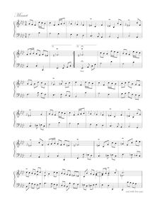 Partition , Minuet, Lesson en F minor, Suite in F minor, F minor