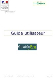 Guide utilisateur de GalatéePro