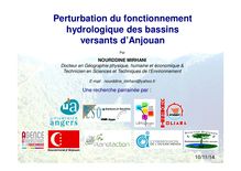 Perturbation du fonctionnement hydrologique des bassins versants d’Anjouan