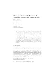 Chains of Affection: The Structure of Adolescent Romantic and Sexual Networks