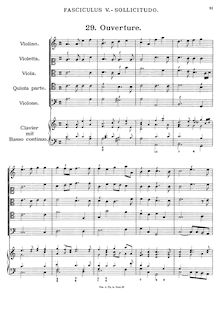 Partition Fasciculus , Sollicitudo, Florilegium primum, 7 Suites for Strings
