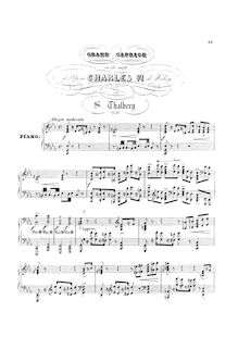 Partition complète, Grand caprice pour le piano sur des motifs de l opéra: Charles VI de Halévy, Op.48