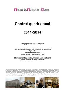 Contrat quadriennal 2011-2014