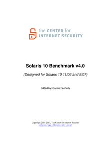 Solaris 10 Benchmark v4.0