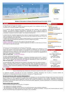 n°15 - Bulletin Entreprise Europe_Avril 2010
