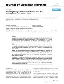 Modeling biological rhythms in failure time data