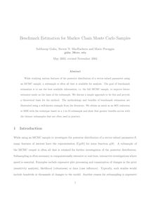 Benchmark Estimation for Markov Chain Monte Carlo Samples