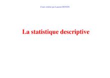 Statistique Descriptive