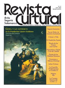 Revista Cultural (Ávila, Segovia, Salamanca). Dirigida y editada por Pilar Coomonte y Nicolás Gless. Nº 47, Junio 2003.