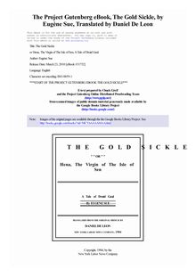 The Gold Sickle - or Hena, The Virgin of The Isle of Sen. A Tale of Druid Gaul
