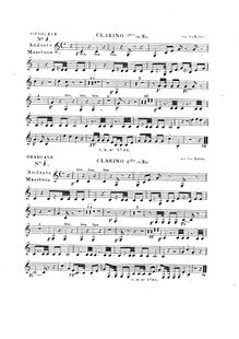 Partition trompettes 1 & 2 (Clarini; on one sheet), Graduale de tempore