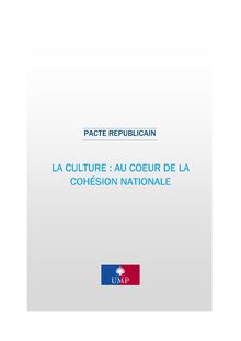 La culture : au cœur de la cohésion nationale