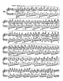 Partition No.10 en A♭ major, Etudes Op.10, Chopin, Frédéric