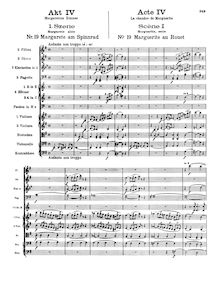 Partition Act IV, Faust, Opéra en cinq actes, Gounod, Charles