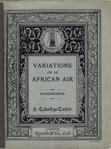 Partition Color Covers, Variations on an African Air, Op.63, Variations on an African Air for Orchestra