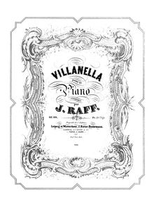 Partition complète, Villanella, Op.89, Raff, Joachim