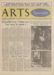 ARTS N° 588 du 10 octobre 1956