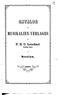 Partition 1867 Catalogue, Publishers’ Catalogues, Various
