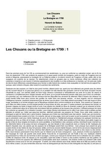 Les Chouans ou la Bretagne en 1799