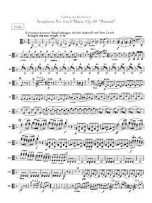 Partition altos, Symphony No.6, Pastoral, F major, Beethoven, Ludwig van