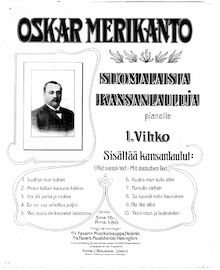 Partition Vocal Score, Suomalaisia kansanlauluja 1, Merikanto, Oskar