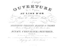 Partition complète (monochrome), Zum goldenen Löwen, Ouverture de l opéra Au lion d Or