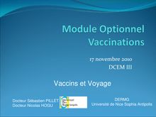 Vaccins et voyages