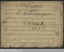Partition violons II (copy 3), Leonora, Leonora, ossia L’amore conjugale ; Leonore
