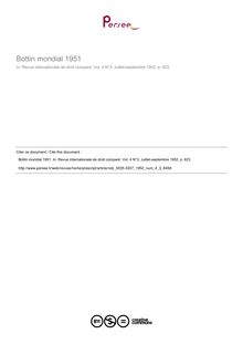 Bottin mondial 1951 - note biblio ; n°3 ; vol.4, pg 623-623