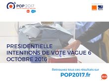 Intentions de vote - vague 6 - BVA / Orange - 21 octobre 2016