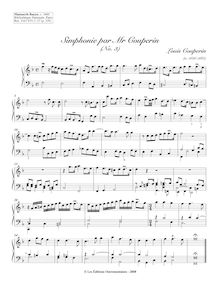 Partition Simphonie (F major), Pièces de clavecin du manuscrit Bauyn