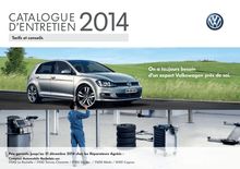 Catalogue d entretien 2014 de Volkswagen