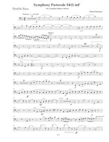Partition Basses, Symphony No.4  Pastorale , Symphony on Canadian Folk Themes par Michel Rondeau