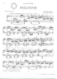 Partition No.1 - Präludium, 6 Kleine Konzertstücke, Op.131, 6 Kleine Konzertstücke für Prüfungszwecke und Vortragsabende