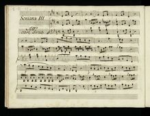 Partition No.3 en D major, 6 clavier Trios, 6 Sonatas, Bach, Johann Christian