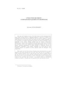L’élection de droit : comparaison québéco-européenne - article ; n°1 ; vol.57, pg 49-83