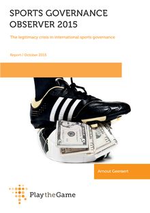 Gouvernance des institutions sportives : la FIFA pas si corrompue