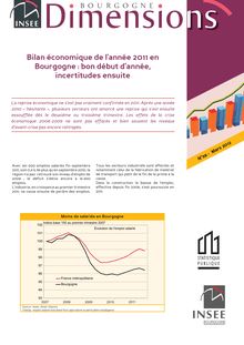 Bilan économique de l année 2011 en Bourgogne