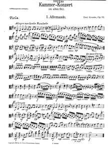 Partition de viole de gambe, Chamber Concerto en Old Style, Op.112