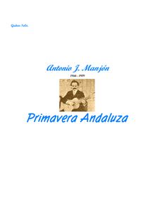 Partition complète, Primavera Andaluza, Manjón, Antonio Jimenez