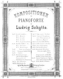 Partition complète, Pantomimes, Op.30, Schytte, Ludvig