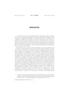 Introduction - article ; n°1 ; vol.35, pg 7-17