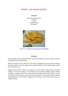 Panelle : une recette de Sicile