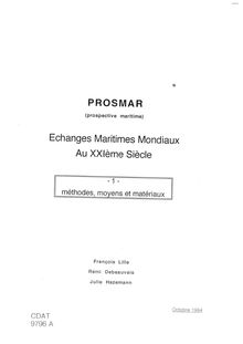 Prosmar. Prospective maritime. Echanges maritimes mondiaux au XXI ème siècle. : 9796_1