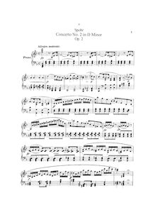 Partition complète et , partie, violon Concerto No.2, Op.2 par Louis Spohr